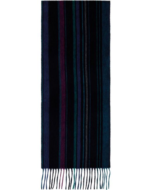 PS by Paul Smith Blue Striped Scarf for men