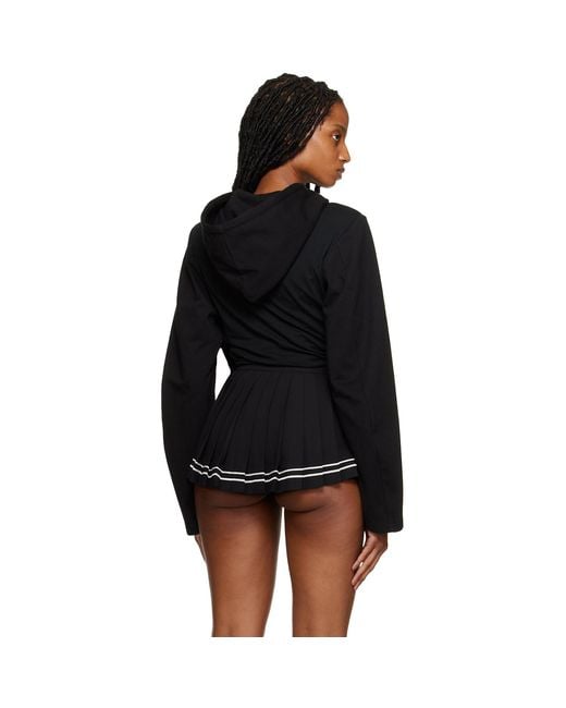 Pushbutton Black Boning Hoodie