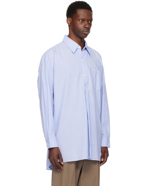 Our Legacy Blue Popover Shirt for men