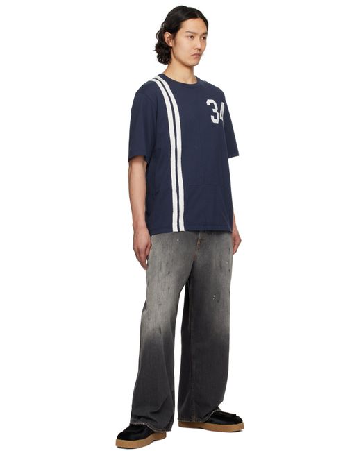 【関税込み】Ambush ネイビー パネル Tシャツ メンズ Ambush ネイビー パネル Tシャツ ブルー | Lyst