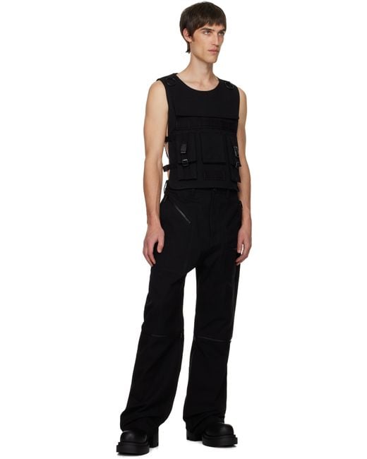 Rick Owens Black Concordians Bonotto Ammo Vest for men