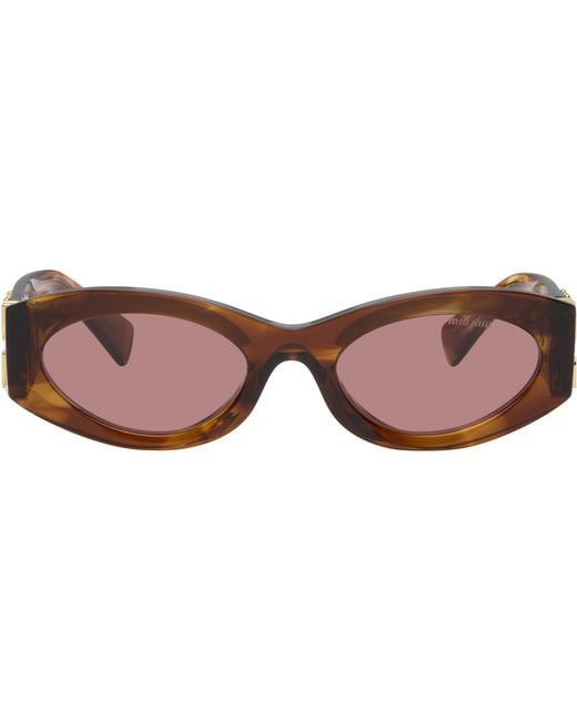 Miu Miu Black Miu Glimpse Sunglasses