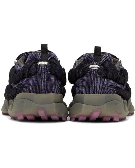 Acne Purple & Black Bubba Sneakers for men