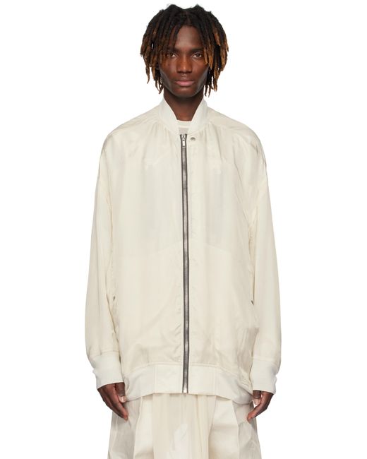 Rick Owens Off- Hollywood Jumbo Flight Bomber Jacket in