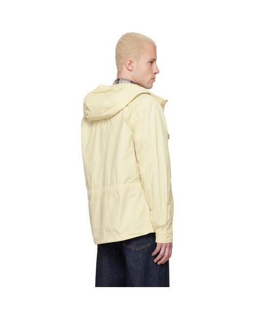 C P Company Natural Micro-Reps Hooded Lens Overshirt for men