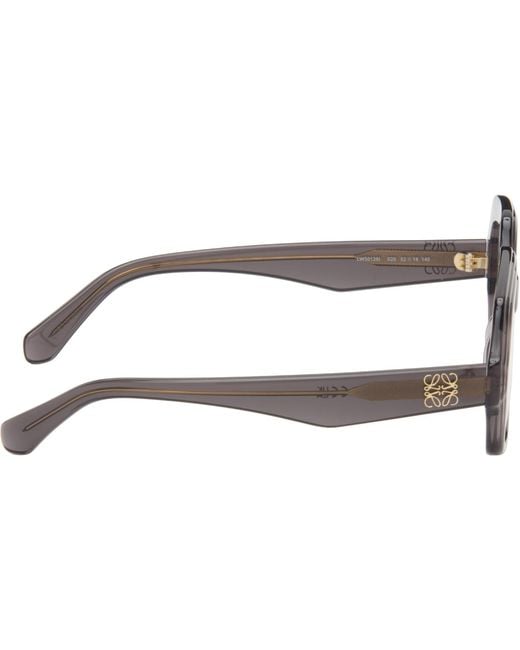 Loewe Brown Anagram Square Glasses for men
