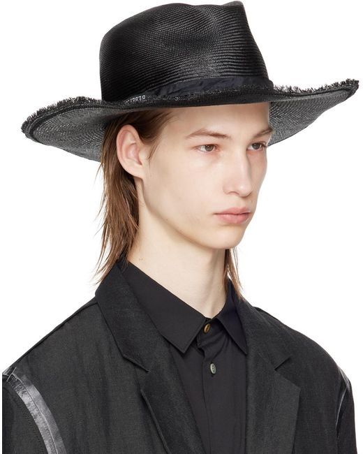 Undercover Black Kijima Takayuki Edition Panama Hat for men