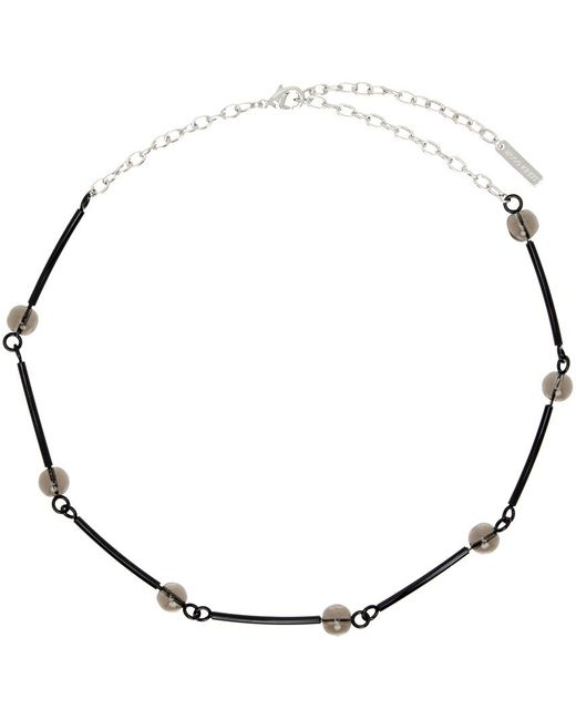 Hugo Kreit Metallic Particle Chain Necklace for men