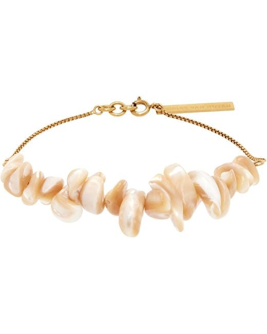 Dries Van Noten Black Shell Bracelet for men