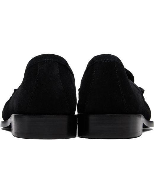 Dries Van Noten Black Suede Loafers for men