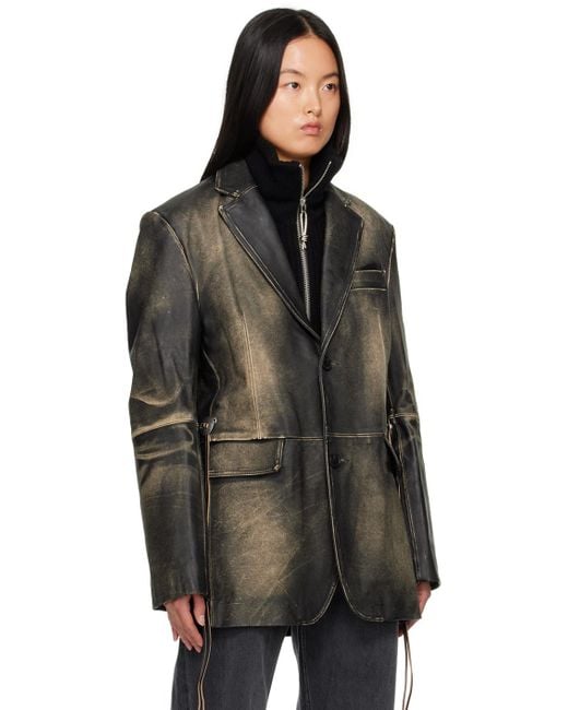Eytys Black Cameron Leather Jacket