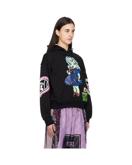 Chopova Lowena Black Cry Baby Hoodie