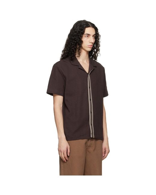 Boss Black Knit Cotton Shirt for men