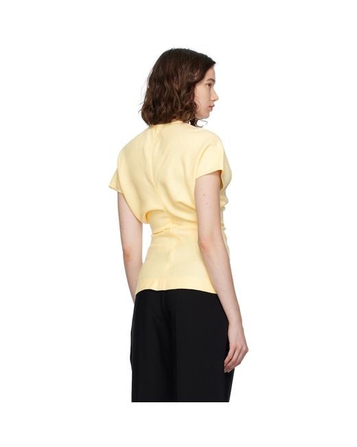 Totême  Black Slouch Waist Basketweave Top