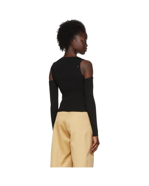 ROKH Black Viscose Cardigantank Top Set
