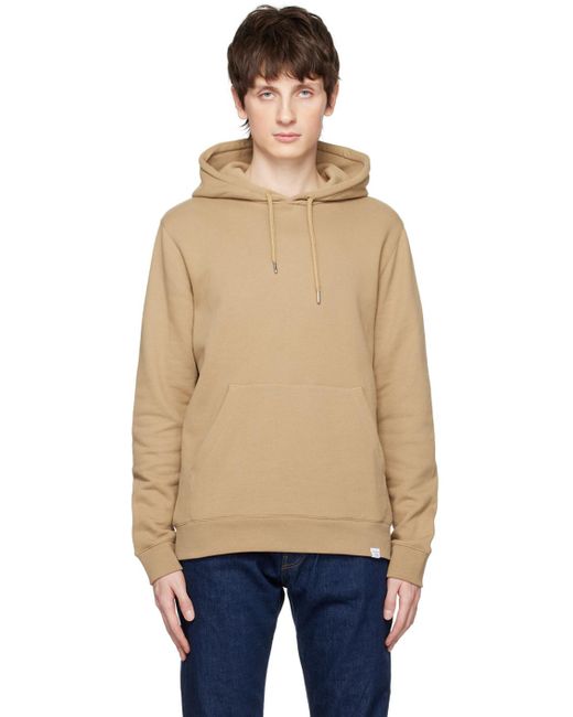Norse Projects Blue Khaki Vagn Hoodie for men