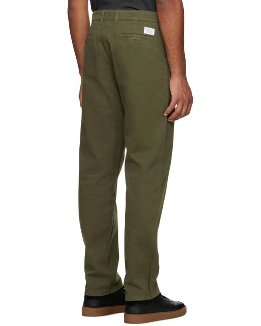 Norse Projects Green Khaki Aros Heavy Trousers for men