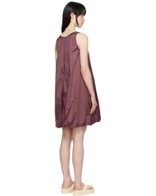 Robe Courte Mauve En Nylon À Ourlet Bouffant Amomento en coloris Black