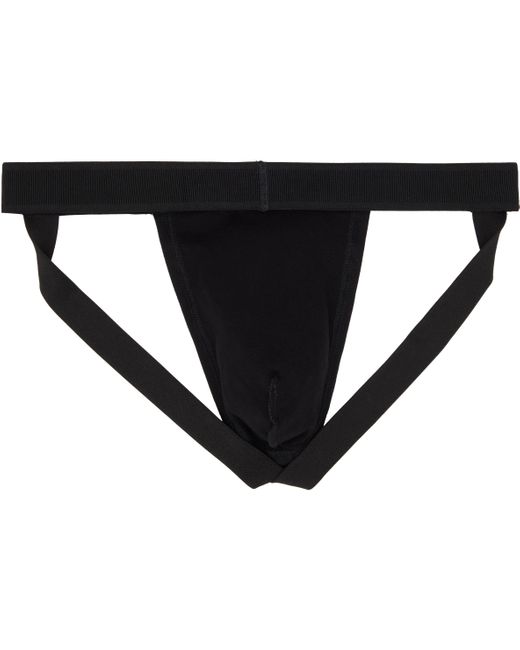 Tom Ford Black Cotton Jock Strap for men