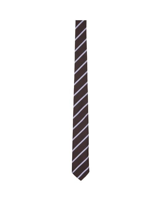 Frankie Shop Brown Lene Striped Tie