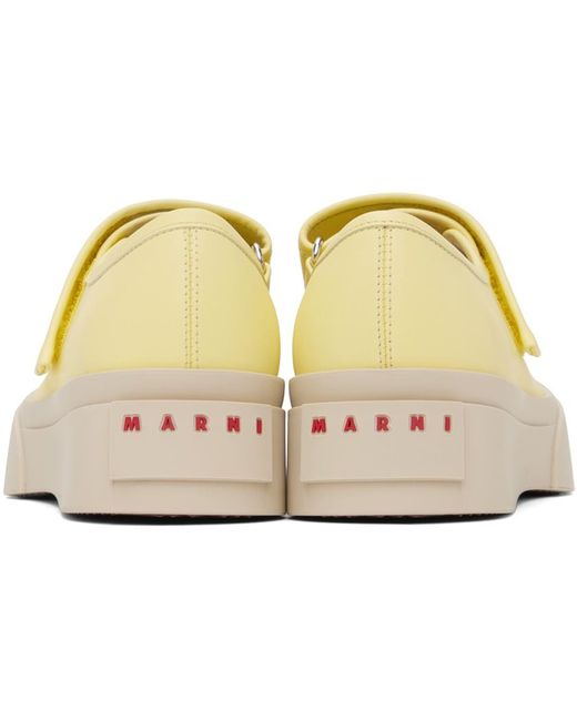 Marni Black Yellow Pablo Mary Jane Ballerina Flats