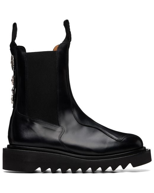 Toga Virilis Black Ssense Exclusive Aj1131 Chelsea Boots for men