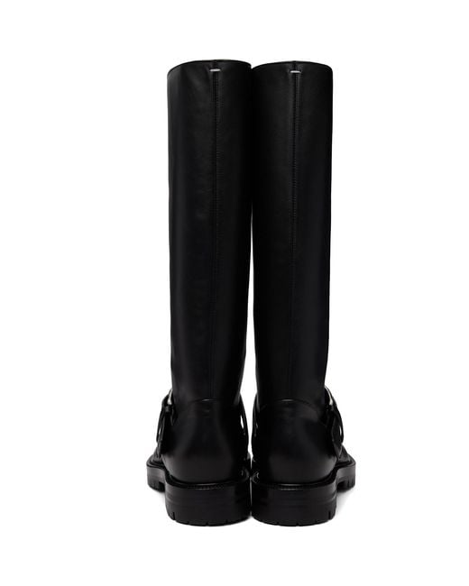 Maison Margiela Black Tabi County Knee Boots for men