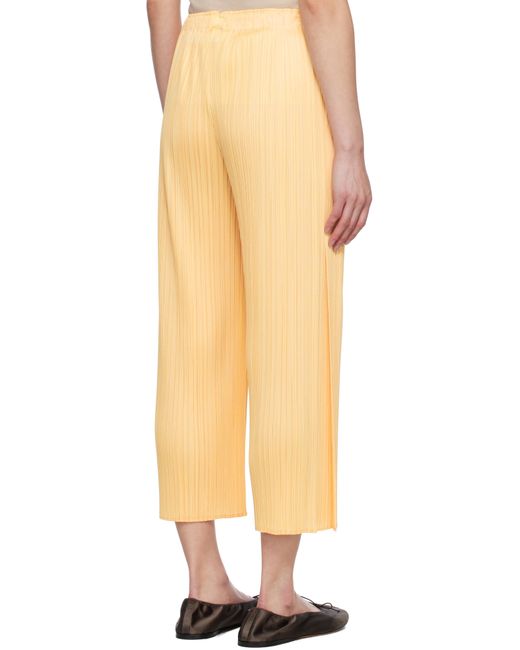 Pleats Please Issey Miyake Orange Monthly Colors March Trousers
