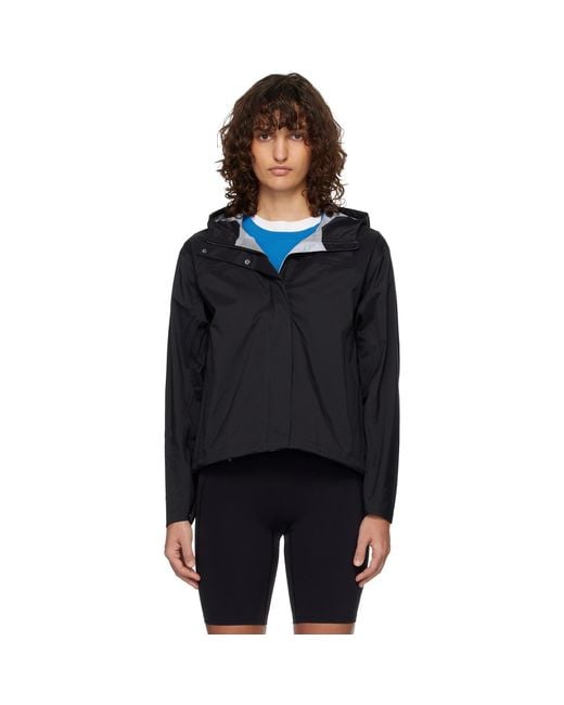 The North Face Black Voyage Rain 3L Hooded Rain Jacket