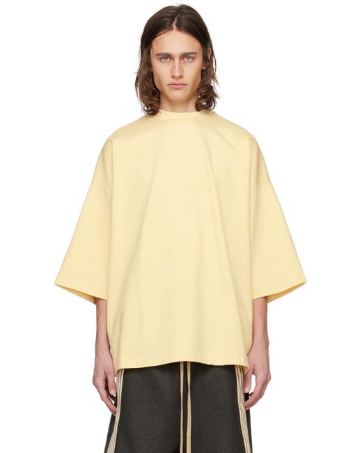 T-shirt jaune à image Fear Of God pour homme en coloris Natural