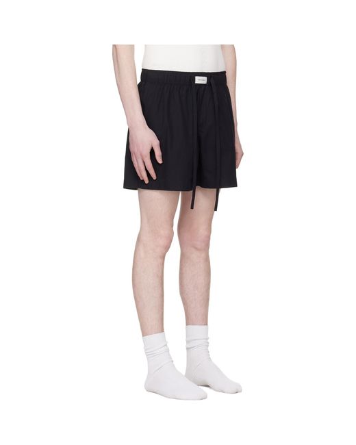 Entire studios Black Pajama Shorts for men