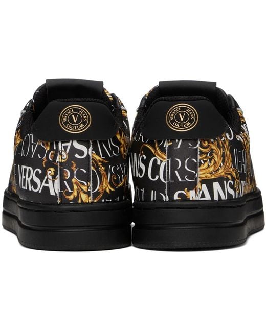 Versace Black Court 88 Sneakers for men