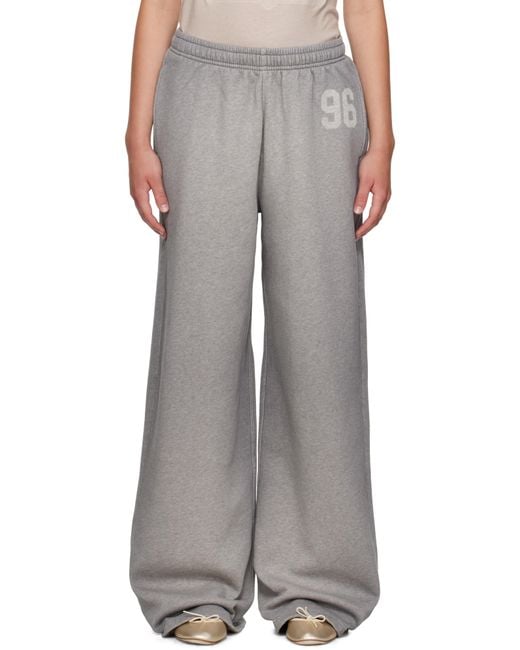 Acne Brown Logo Sweatpants