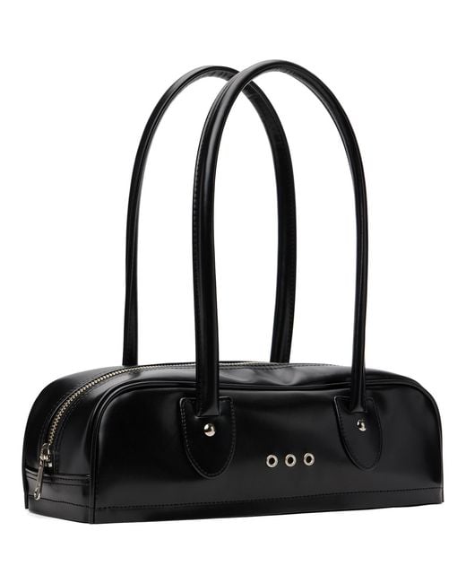 Comme des Garçons Black Synthetic Leather Shoulder Bag