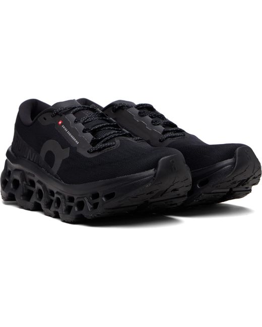 On Shoes Black Cloudmster 3 Sneakers for men