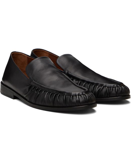 Marsèll Black Mocassino Leather Loafers for men