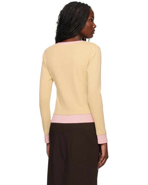 トップス Gimaguas Sam T-shirt Beige Pink Sam T-Shirt Beige Pink - Top - Gimaguas