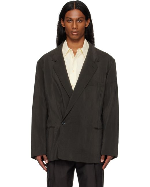 Lemaire Black Soft Db Blazer for men