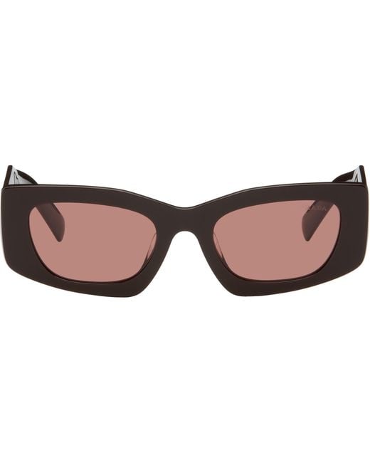 Prada Brown Cat-Eye Sunglasses