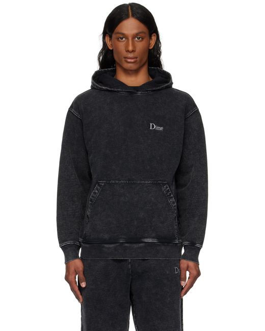 Dime Black Classic French Terry Hoodie for men