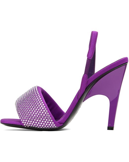 The Attico Purple Rem Heeled Sandals