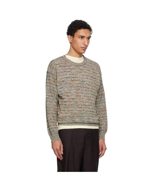 Paul Smith Black 'Signature Stripe' Knitted Cotton Sweater for men