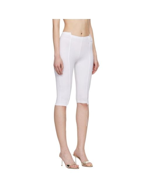 Vetements White Cut-Up Capri Trousers