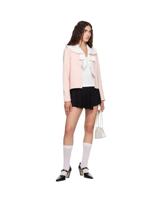 ShuShu/Tong Black Ssense Exclusive Pleats Skort