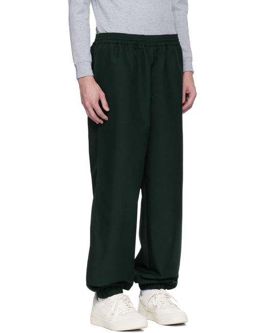 Lacoste Black Runway Oversized Twill Trousers for men