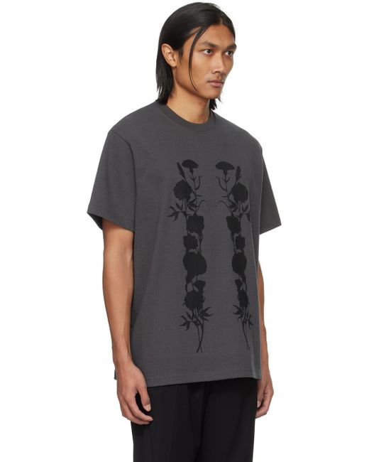 Song For The Mute Black Dusty Foliage T-shirt for men
