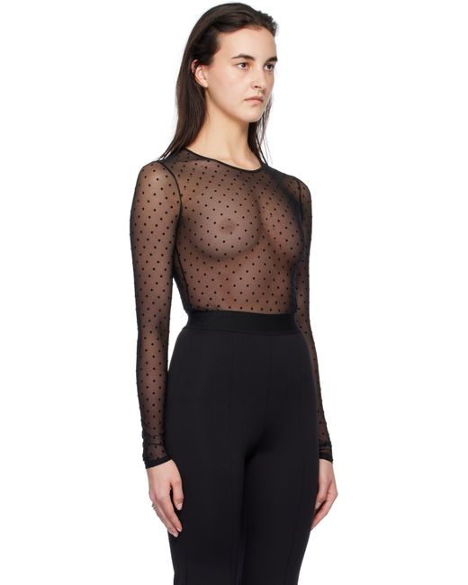 Wardrobe NYC ブラック 水玉 ボディスーツ Black