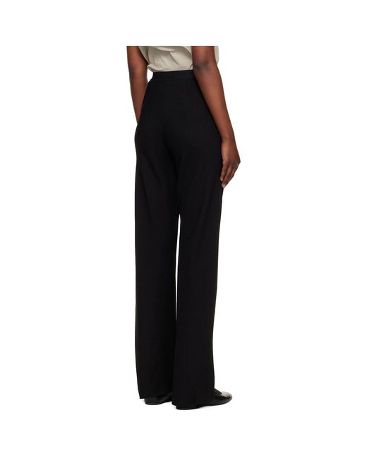 Wardrobe NYC Black Crepe Bias Cut Trousers