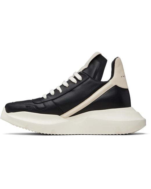 Rick Owens Black Temple Geth Runner Sneakers for men