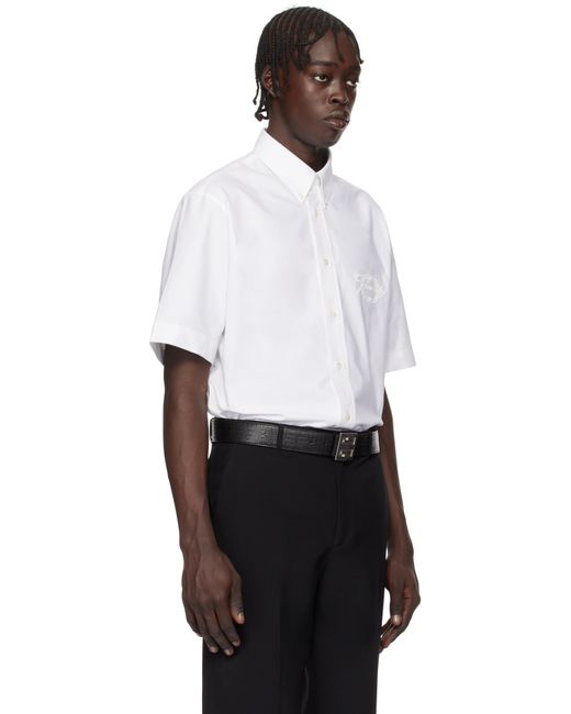 Givenchy White Short Sleeve Shirt for men